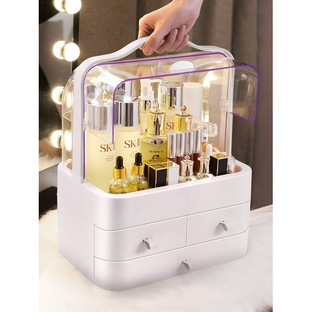 Makeup Case Organizer Cosmetics Clear Case Durable Beauty Storage Box