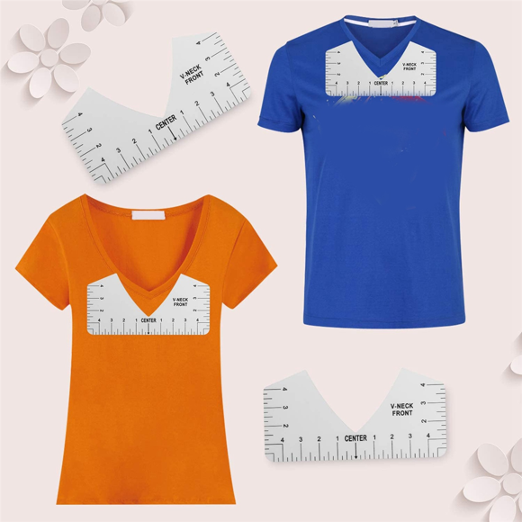 18 Pcs Outil d'Alignement de T-Shirt, Règle de Guidage de T-Shirt pour Design de Vêtements, Règles de T-Shirt Alignées en PVC