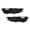 Black, variant on For Lincoln MKC 2015 2016 2017 2018 Bumper Cover Grille Driver And Passenger Side | Pair | Front | Lower | Textured Black | Made Of ASA Plastic | FO1038172, FO1039172 | EJ7Z17E811AA, EJ7Z17E811BA