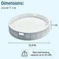 thumbnail image 3 of Glory Patio Large Round Serving Tray for Pool Floats, Sandbars, Spas, Parties, 3 of 6