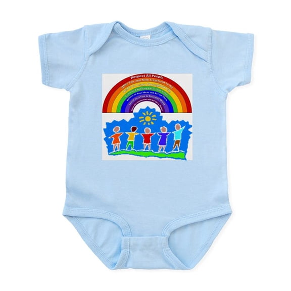 CafePress - Rainbow Principles Kids Infant Bodysuit - Baby Light Bodysuit, Size Newborn - 24 Months