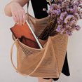 thumbnail image 3 of Beach Bags Mesh Shoulder Tote Transparent Lady Bathing Swimming Bag Outdoor Handbag Multi-function Durable American Style Lady Orange, 3 of 9