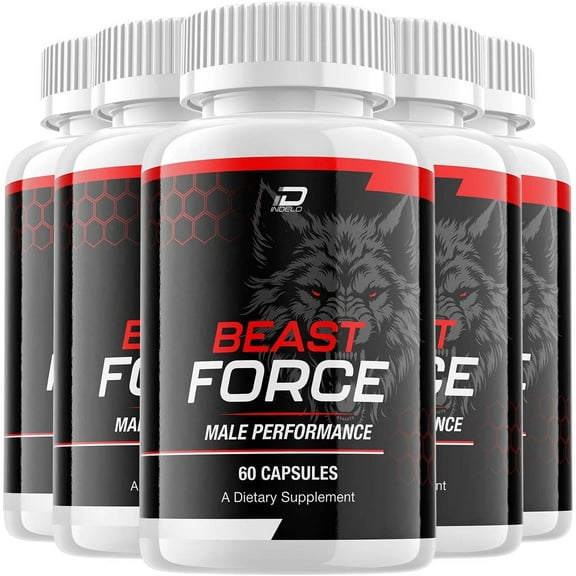 Beast Force for Men Capsules – BeastForce Vitamin Complex Pills, Energy, 300 Capsules