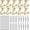 Gold, variant on DEWEL Ceiling Hooks 10 Sets,Wall Hanger Hooks Heavy Duty Metal Screw Hooks Wall Wood Cabinet Hollow Walls Ceiling for Light Plants Wind Chimes,Gold