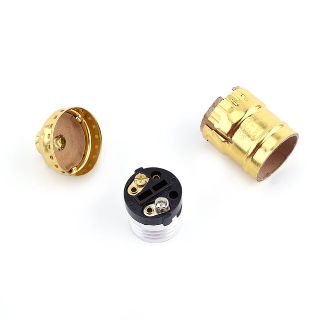 E27 Lamp Holder Retro E27 Bulb Stand Lamp Holder Socket Lighting Screw Gold Without Switch And Wire