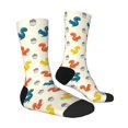 thumbnail image 4 of Yiaed Colorful Squirrel Print Great elasticity Crew Socks Sports socks for Men and Women, 4 of 5