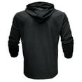 thumbnail image 5 of Men's Athletic Hooded Shirts Men's Long Sleeve Athletic Hoodies Workout Sport Sweatshirt Solid Color Fashion Gym Workout Active Pullover Shirts Lightweight Casual Running T Shirt Quick Dry Top, 5 of 7