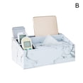 thumbnail image 3 of Joernso Household Desktop Faux Leather Remote Control Phone Tissue Paper Storage Box, 3 of 8