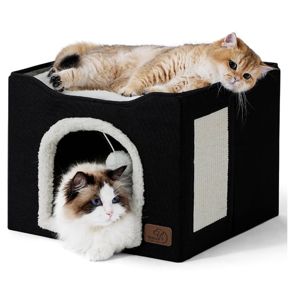 Cama para gatos Bedsure Cat Cave para gatos de interior con almohadilla rascadora