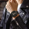 thumbnail image 6 of Crrju Men Watch Top Brand Luxury Military Leather Square Clock Quartz Business Sport Wristwatch Relogio Masculino - Quartz Wristwatches, 6 of 6