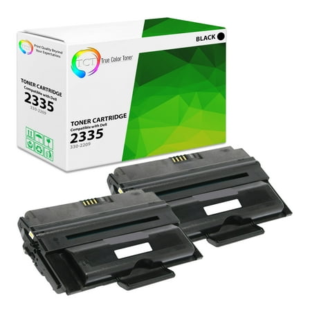 TCT Compatible Toner Cartridge Replacement for the Dell 2335 Series - 2 Pack Black
