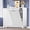 White, variant on FANRAL Tilt Out Trash Can Cabinet for 2 Bins,Hidden Recycle Garbage Enclosure with Negative Ion & Ozone Odor Control,Wooden Double Laundry Cabinet for Kitchen Bathroom Laundry Room