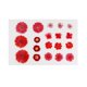 thumbnail image 2 of 1 bolsa de flores de hojas secas prensadas, margaritas de colores para manualidades Rojo 19Pcs, 2 of 5