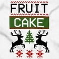 thumbnail image 2 of Ugly Christmas Fruit Cake Pattern Graphic T Shirt Men or Women Brisco Brands S, 2 of 6