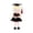 Black, variant on 5'' Graduation Doll-Blue Plush Toy with Cap & Gown - Preschool Kindergarten Graduation Gifts for Girls, Class of 2026 Milestone Keepsake