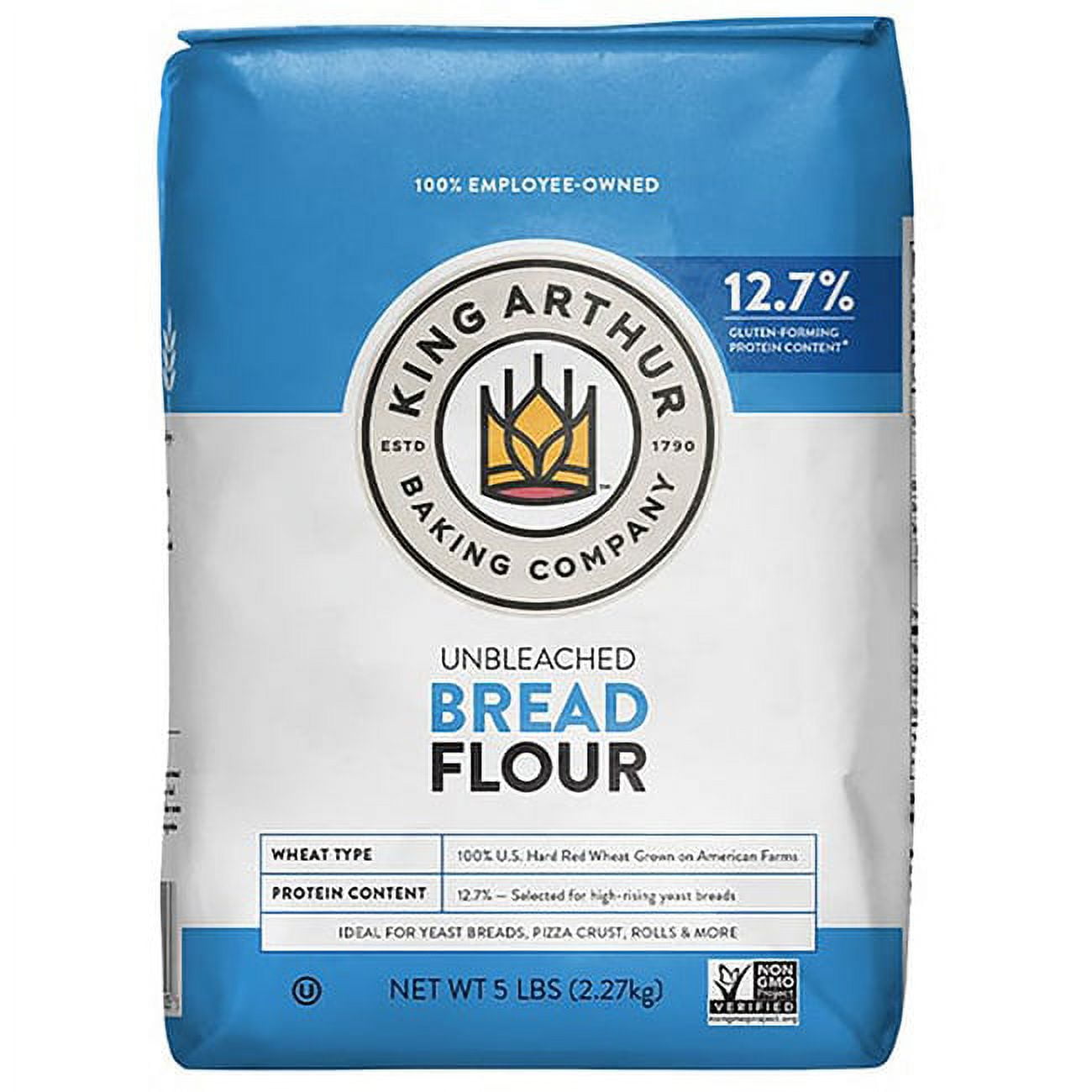 King Arthur Baking Company Unbleached Bread Flour, 5lb Bag Best Deals ...