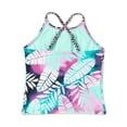 thumbnail image 3 of Wonder Nation Girls Palm Wash Mix & Match Swim Tankini Top, Sizes 4-18 & Plus, 3 of 3