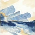 thumbnail image 2 of Paschke, Chris 20x20 White Modern Wood Framed Museum Art Print Titled - Gilded Indigo II, 2 of 4