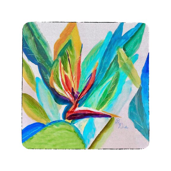 Betsy Drake Interiors Bird of Paradise Coaster Set of 4