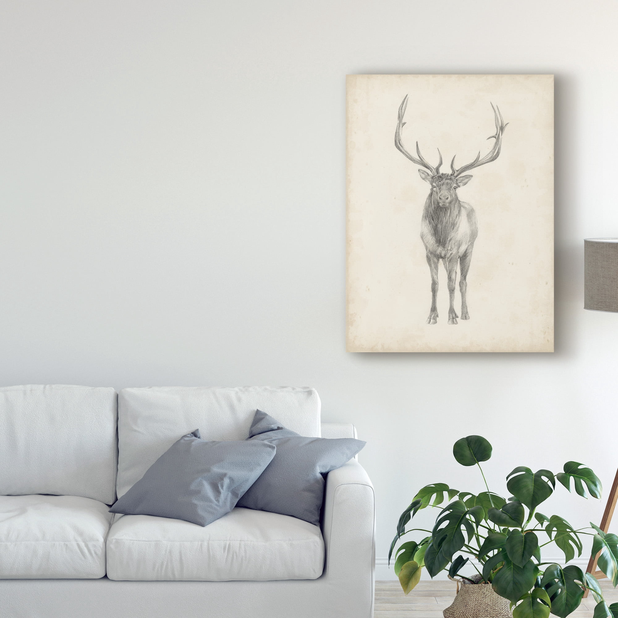 Trademark Fine Art 'Elk Study' Canvas Art by Ethan Harper
