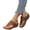 Brown, variant on Domuza Orthopedic Casual Sandals for Women Slip on Non Slip Arch Support Summer Flat Sandals Wide Width Work Shoes 2026 Comfortable Orthopedic Shoes Brown 10(EU-43)