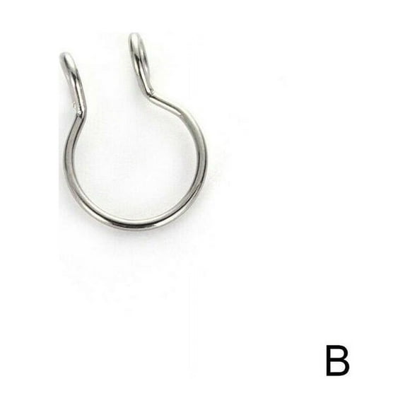 Fake Piercing Nose Nose Piercing Hoop Septum Jewelry J9Y2 Jewelry / QFD