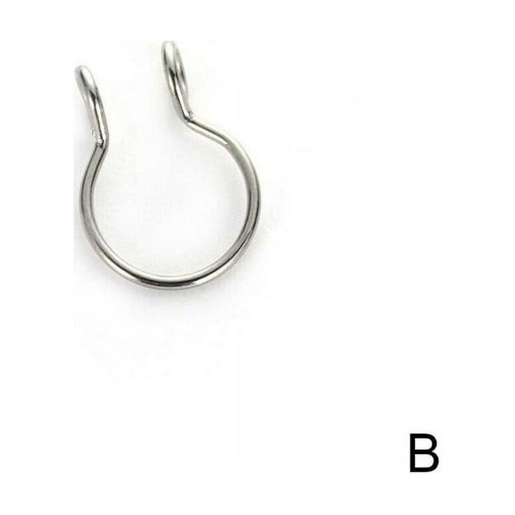 1PC Sexy Fake Septum Nose Non Pierced Cuff Jewelry Fake Faux Piercing-AU. P9B8