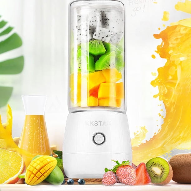 Licuadoras portátiles, licuadora de tamaño personal para batidos, licuadora de alimentos para bebés, recargable por USB con seis rebanadas, ideal para deportes, viajes y actividades al aire libre.