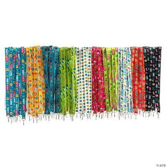 Bulk Lanyard Breakaway Assortment - 100 Pc., Birthday, Jewelry, 100 Pieces