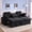Black Gray|86in, variant on Aukfa 86" L-Shaped Convertible Sectional Sleeper Sofa Bed with USB & Cup Holders Console, Storage Chaise for Living Room, Chenille, Khaki