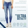 thumbnail image 2 of WallFlower Women's Ultra Skinny Mid-Rise Insta Soft Juniors Jeans (Standard and Plus), 2 of 7