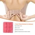 thumbnail image 3 of Extension Bretelle Soutien-Gorge Rallonge Boucle Rallonge 3 Crochets Accessoires Femmes Pratique Élastique Multicolore Clips Serré 3 Rangées sous-Vêtements Rouge, 3 of 5