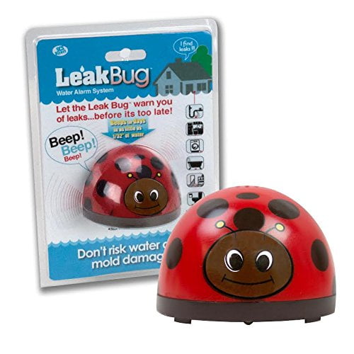 water alarm leak bug flood detector detects as little as 1/32 inch of
