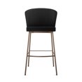 thumbnail image 2 of Amisco Camilla 30 in. Bar Stool - Charcoal Grey Bouclé Polyester / Bronze Metal, 2 of 9