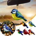 thumbnail image 2 of Adornos navideños de pájaros plásticos, colibrí, petirrojo, búho, regalo conmemorativo para amantes de la naturaleza., 2 of 7