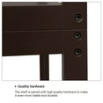 thumbnail image 3 of SONGMICS Over-The-Toilet Storage Bathroom Organizer Toilet Rack with Adjustable Shelf, Brown UBTS01BR, 3 of 6