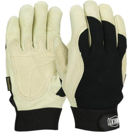 PIP 813-86355-L Ironcat Heavy Duty Grain Pigskin Gloves with Thinsulate Lining, Black - Large - Pack of 6