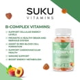 thumbnail image 3 of Complementa las gomitas del complejo de vitamina B SUKU con vitamina C 50, 3 of 3