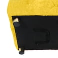 thumbnail image 4 of Modern Yellow Velvet Side Table - Blends Function And Aesthetics Foot Stool With Concealed Compartment Practical Stylish, 4 of 7