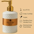 thumbnail image 4 of Savon De Royal Luxury Liquid Hand Soap, Musk - Vanilla Scent, Moisturizing Vegan Kitchen & Bathroom Soap for Hand Wash, Gentle & Nourishing Formula, Refillable Bottle 16.9 Fl Oz, White Pearl, 4 of 7