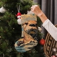 thumbnail image 5 of Lsque 18 Inches Playful Otter Tropical Beach Pattern Christmas Stockings Hanging Ornaments,Knitted Xmas Fireplace Hanging Stocking,Holiday Decoration, 5 of 7