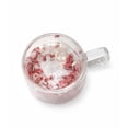 thumbnail image 4 of STP GOODS Double-Walled Glass Mug with Dried Flowers 6.8 fl oz (200 ml) Clear Heat-Resistant Glass Cup for Tea Hot Beverages Coffee Service for 1, Pink and White, 4 of 4