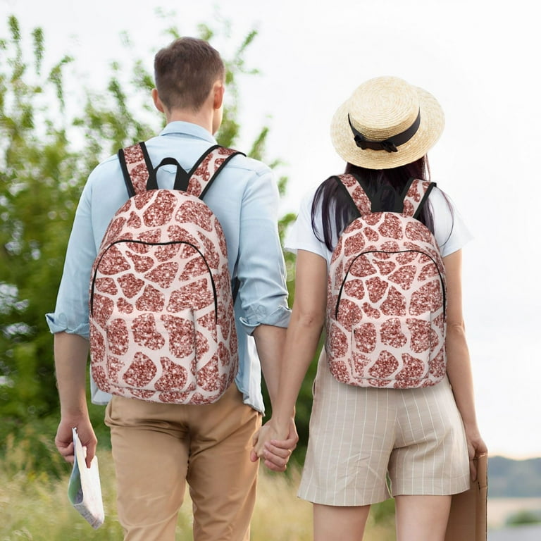 Rose gold travel backpack sale