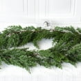 thumbnail image 3 of TETOU 12ft Christmas Cypress Garlands Realistic Christmas Norfolk Pine Garland Real Touch Greenery Garland for Holiday Mantle Fireplace Porch Stairs Railing Table Centerpieces Winter Decorations, 3 of 6