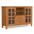 thumbnail image 4 of Simpli Home Artisan 53 inch Wide Solid Wood Tall TV Stand in Honey Brown For TVs up to 60 inches, 4 of 12