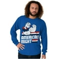 thumbnail image 3 of Popeye The Sailor Man American Might Long Sleeve TShirt Men Women Brisco Brands S, 3 of 6