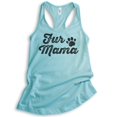thumbnail image 1 of Fur Mama Tank Top, Ladies Racerback Tank Top, Cute Dog Tank, Dog Mama Tank, Pet Tank, Pet Owner Tank, Cancun, X-Large, 1 of 3