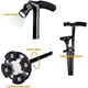 thumbnail image 3 of Bastón plegable con luz LED, bastones ajustables y bastones para caminar para hombres y mujeres, bastón para personas mayores con mango en T y base giratoria cuádruple, 3 of 5