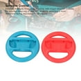 thumbnail image 3 of Game Controller Racing Steering Wheel Grip for Switch JoyCon, Universal Compatibility Enhances Racing Drifting with ABS Material and Portable Design, 3 of 7