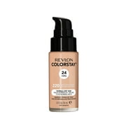 Liquid Foundation by Revlon, ColorStay Face Makeup for Normal and Dry Skin, SPF 20, Longwear Medium-Full Coverage with Matte Finish, Oil Free, 220 Natural Beige